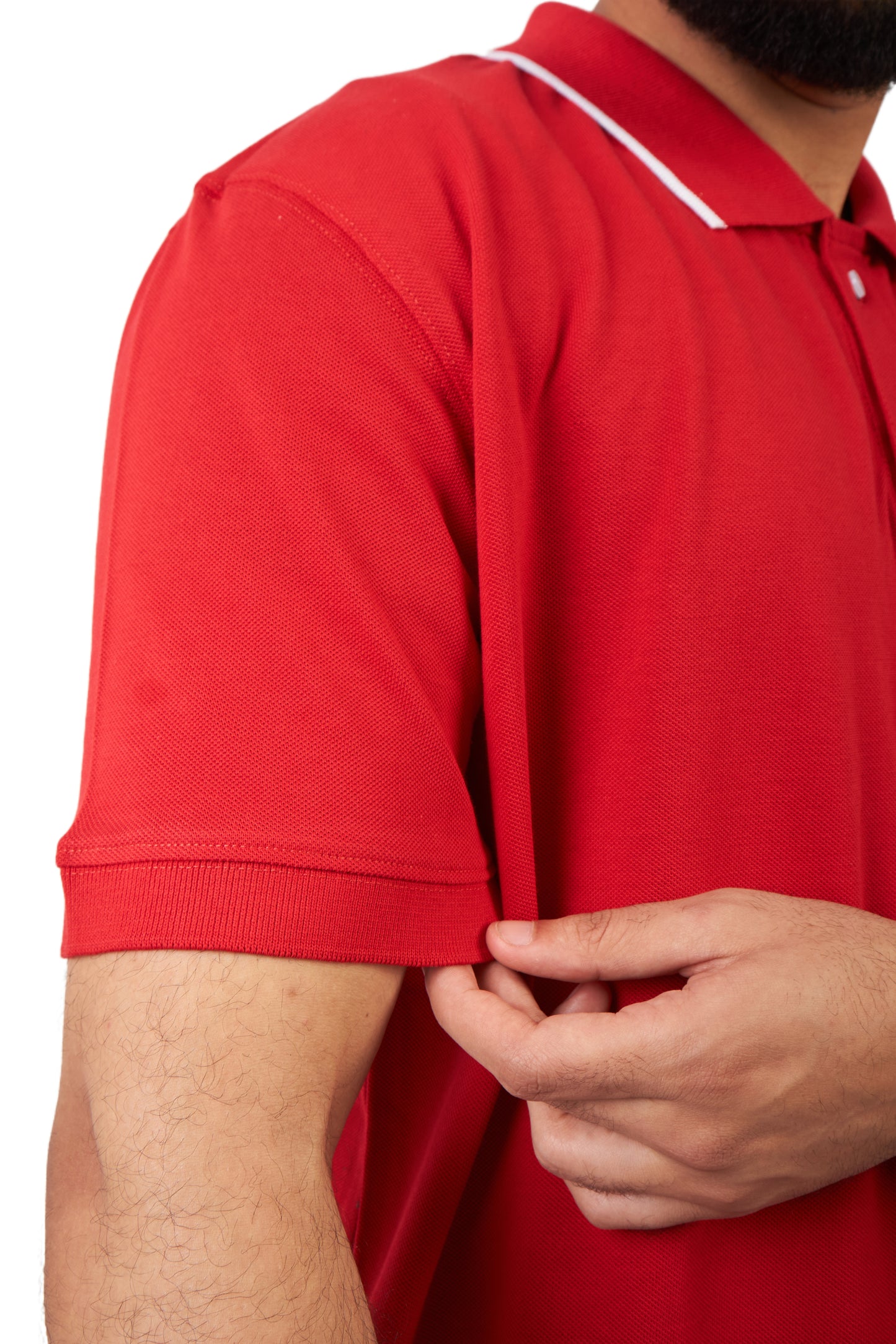 red design polo shirt