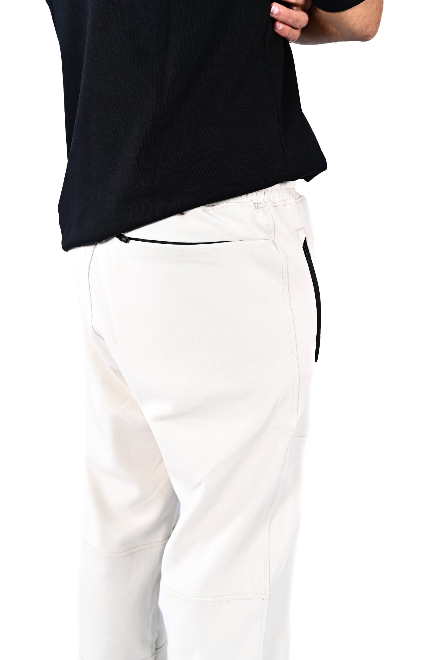 sweat pant with zippers