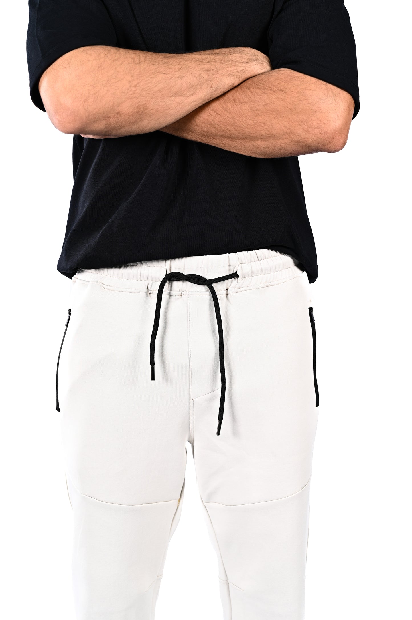 sweat pant with zippers