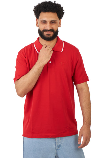 red design polo shirt