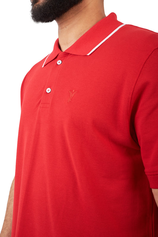 red design polo shirt