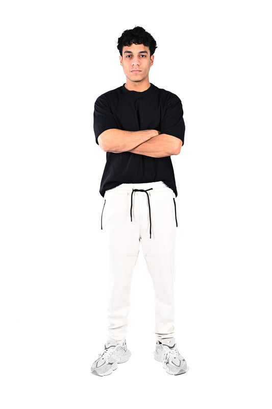 sweat pant with zippers